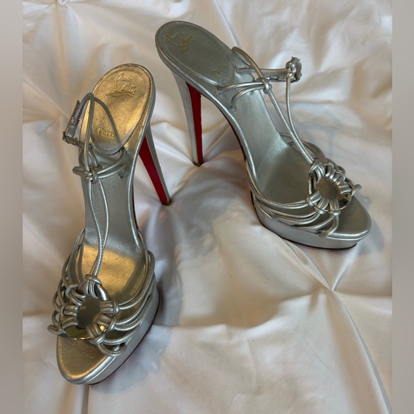 Christian Louboutin Discolilou 140 platform sandal heels Size 37 1/2 - Picture 6 of 6